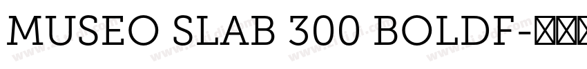 MUSEO SLAB 300 BOLDF字体转换
